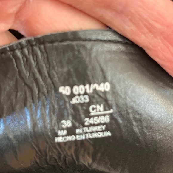 Zara Zip up genuine leather platform combat boots - Picture 7 of 9